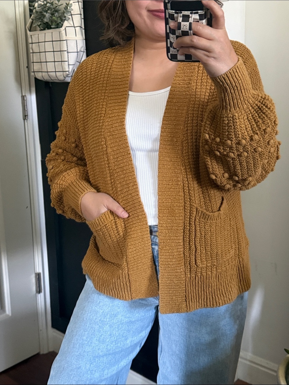 MADEWELL Bobble Oversized Balloon Sleeve Cardigan Sweater. XS run big - Picture 8 of 9
